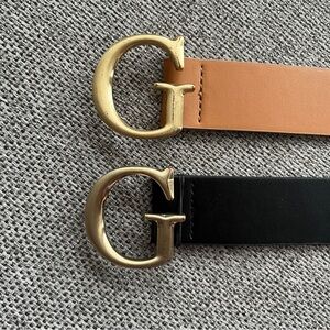 ✨ Lot of 2 Guess Belts - Brown (M) & Black (S) ✨